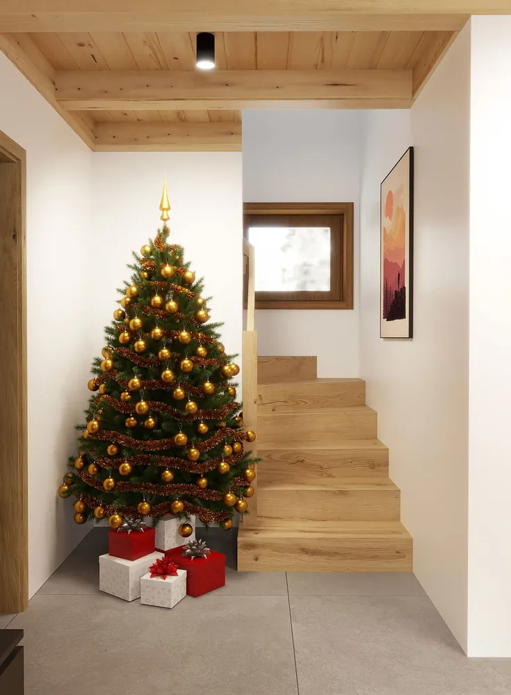 Moderná chata - interiér